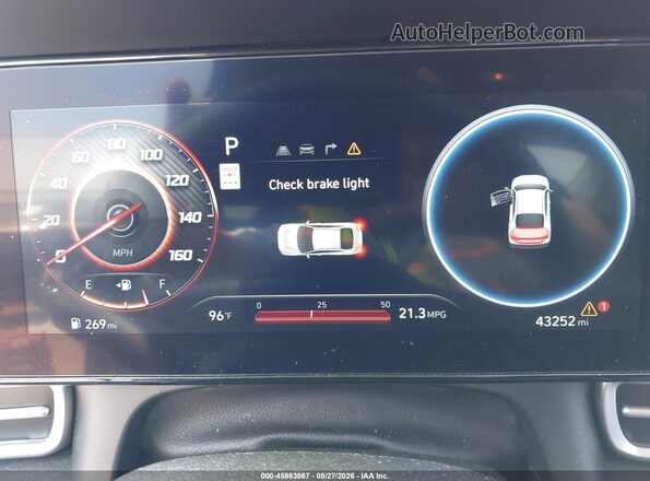 KMHLS4DG9SU920870 2025 HYUNDAI ELANTRA Gray უკანა სავარძლების ხედი