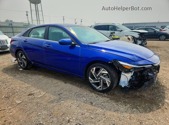 KMHLS4DGXRU645553 2024 HYUNDAI ELANTRA Blue წინა მარჯვენა