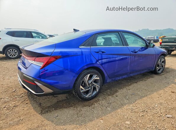 KMHLS4DGXRU645553 2024 HYUNDAI ELANTRA Blue უკანა მარჯვენა