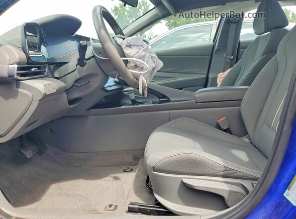 KMHLS4DGXRU645553 2024 HYUNDAI ELANTRA Blue წინა სალონის ხედი