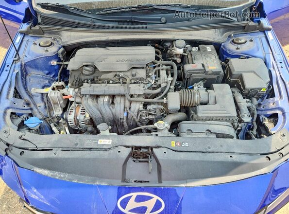 KMHLS4DGXRU645553 2024 HYUNDAI ELANTRA Blue უკანა სალონის ხედი