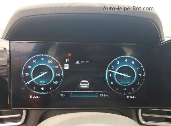 KMHLS4DGXRU645553 2024 HYUNDAI ELANTRA Blue ხელსაწყოთა პანელის ხედი