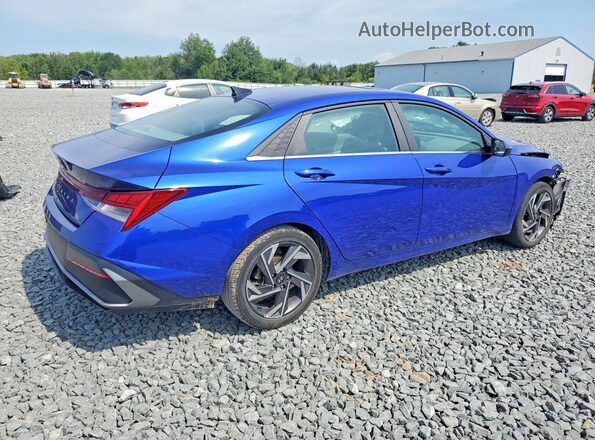 KMHLS4DGXRU647013 2024 HYUNDAI ELANTRA Blue Задня права чверть