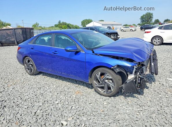 KMHLS4DGXRU647013 2024 HYUNDAI ELANTRA Blue Передня права чверть