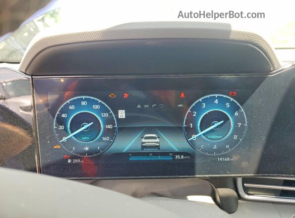 KMHLS4DGXRU647013 2024 HYUNDAI ELANTRA Blue Вид щитка приладів