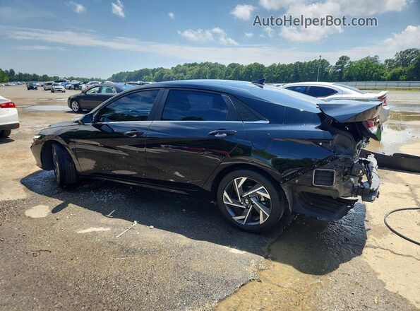 KMHLS4DGXRU772870 2024 HYUNDAI ELANTRA Черный Задняя левая четверть