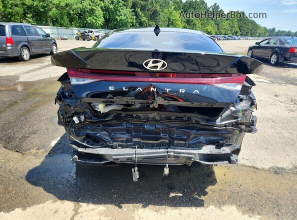 KMHLS4DGXRU772870 2024 HYUNDAI ELANTRA Черный Вид сзади