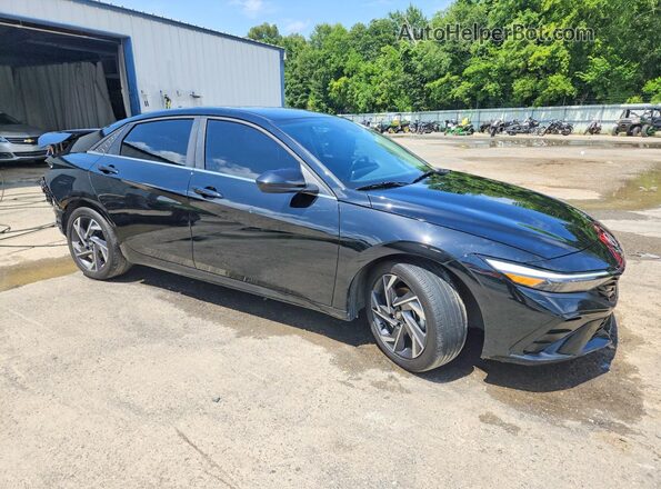 KMHLS4DGXRU772870 2024 HYUNDAI ELANTRA Черный Передняя правая четверть