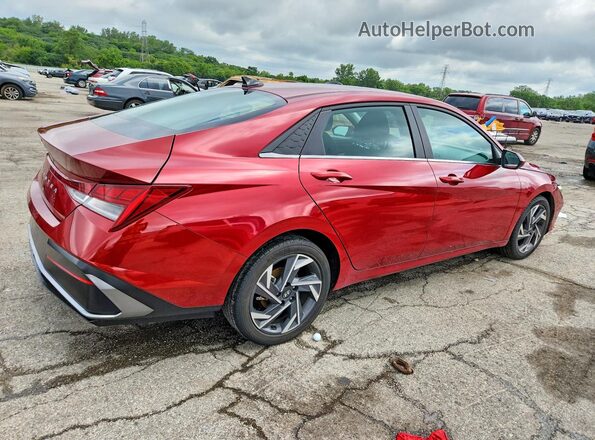 KMHLS4DGXSU861652 2025 HYUNDAI ELANTRA Красный Задняя правая четверть