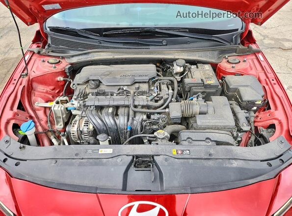 KMHLS4DGXSU861652 2025 HYUNDAI ELANTRA Красный Вид задней части салона