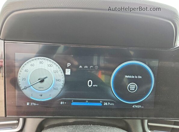 KMHLS4DGXSU861652 2025 HYUNDAI ELANTRA Красный Вид щитка приборов