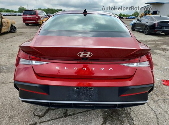 KMHLS4DGXSU861652 2025 HYUNDAI ELANTRA Красный Вид сзади