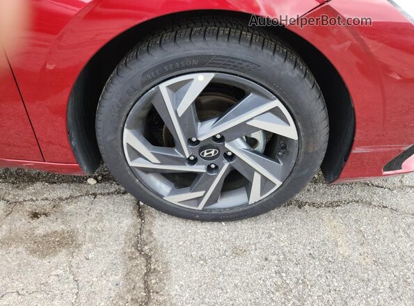 KMHLS4DGXSU861652 2025 HYUNDAI ELANTRA Красный Панорамный вид салона 360°