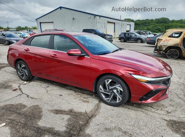 KMHLS4DGXSU861652 2025 HYUNDAI ELANTRA Красный Вид наклейки с VIN-кодом
