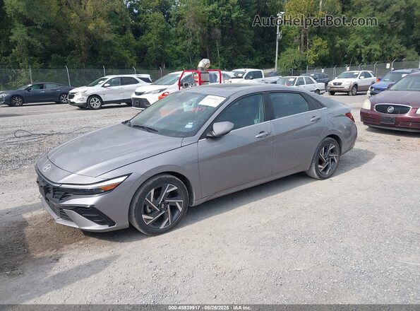 KMHLS4DGXSU951366 2025 HYUNDAI ELANTRA Silver Առջևի ձախ երեք քառորդ տեսարան