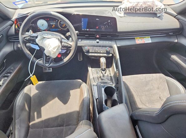 KMHLW4AK9PU015016 2023 HYUNDAI ELANTRA Blue Առջևի վահանակի տեսք