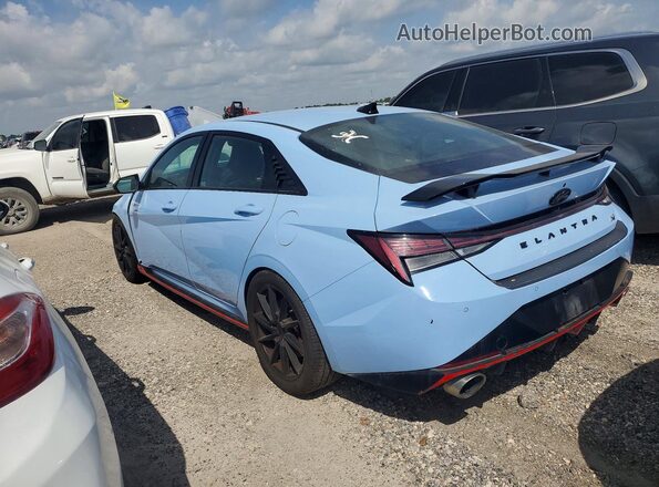 KMHLW4AK9PU015016 2023 HYUNDAI ELANTRA Blue Հետևի ձախ