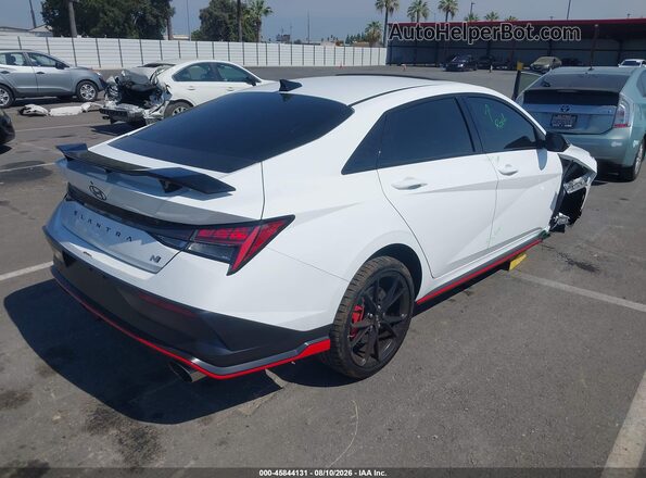 KMHLW4DK3TU040791 2026 HYUNDAI ELANTRA N Белый Задняя правая четверть