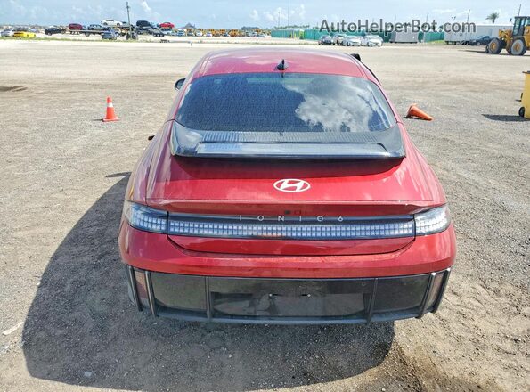 KMHM34AA1SA090467 2025 HYUNDAI IONIQ Red Rear view
