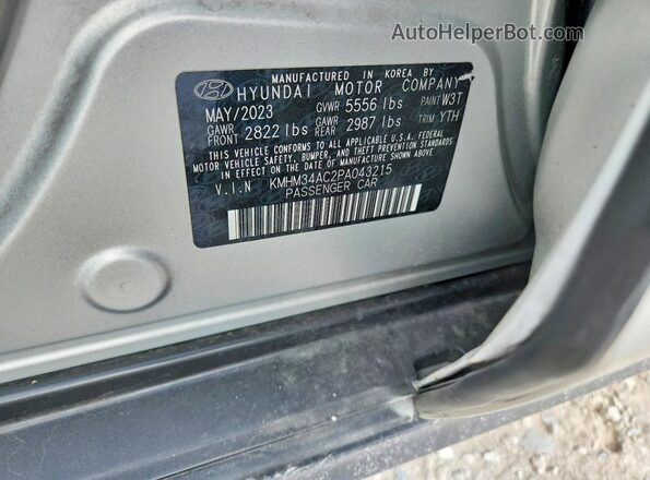 KMHM34AC2PA043215 2023 HYUNDAI IONIQ Silver Engine compartment view