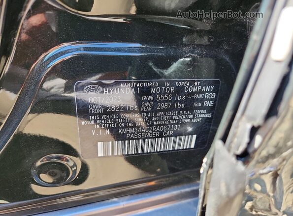 KMHM34AC2RA067131 2024 HYUNDAI IONIQ Серый Вид подкапотного пространства