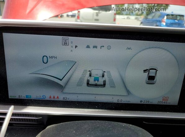 KMHM34AC9PA022782 2023 HYUNDAI IONIQ Red Widok zestawu wskaźników