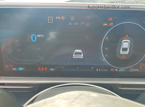 KMHM54AA0SA095573 2025 HYUNDAI IONIQ Silver Instrument cluster view