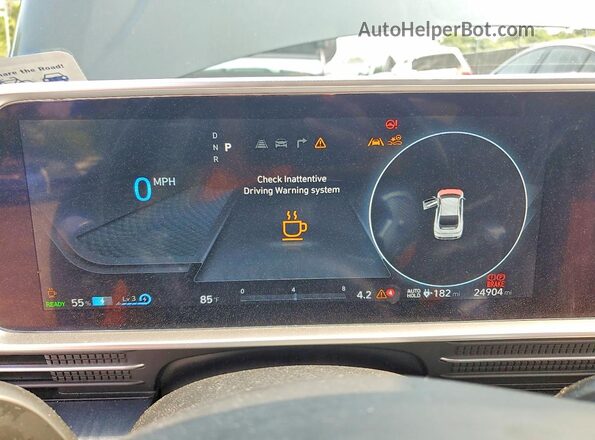 KMHM54AA4PA036467 2023 HYUNDAI IONIQ Black Instrument cluster view