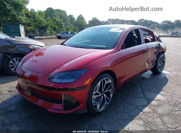 KMHM54AA7RA075119 2024 HYUNDAI IONIQ 6 Red Front left