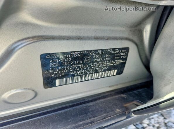KMHM54AC3PA041533 2023 HYUNDAI IONIQ Silver Widok komory silnika