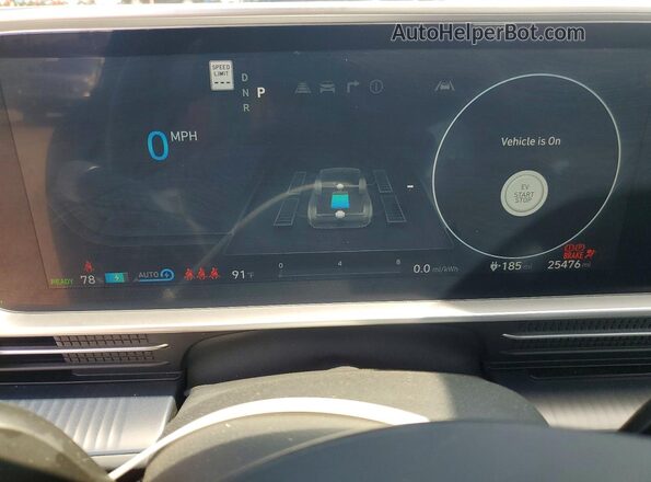 KMHM54AC9PA041164 2023 HYUNDAI IONIQ Black Widok zestawu wskaźników
