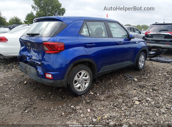 KMHRB8A31NU200468 2022 HYUNDAI VENUE Blue Задня права чверть
