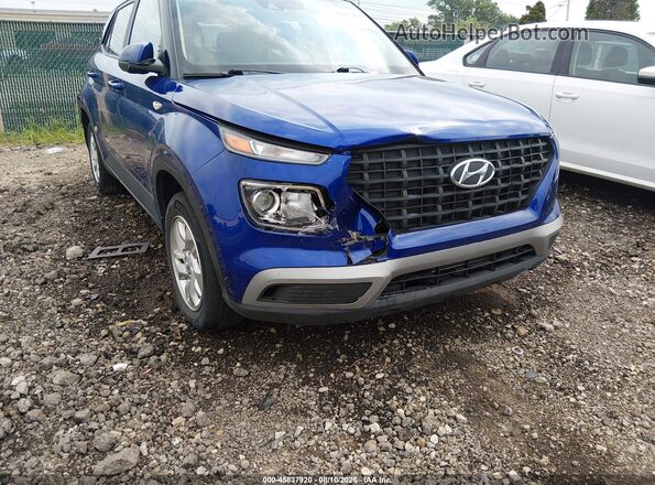 KMHRB8A31NU200468 2022 HYUNDAI VENUE Blue Вид спереду
