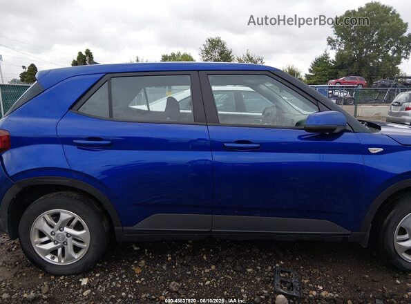 KMHRB8A31NU200468 2022 HYUNDAI VENUE Blue Вид задньої частини салону