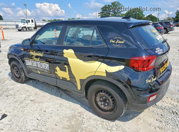 KMHRB8A32LU037407 2020 HYUNDAI VENUE Black Հետևի ձախ