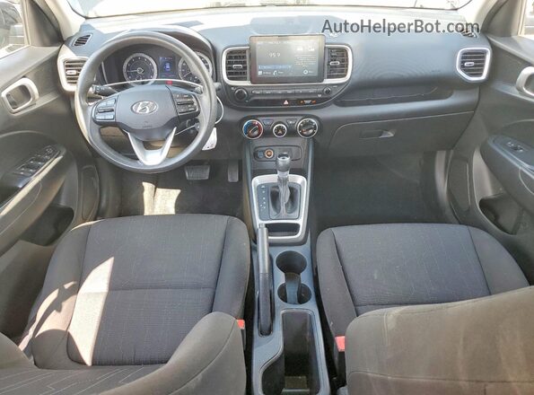 KMHRB8A32LU037407 2020 HYUNDAI VENUE Black Առջևի վահանակի տեսք