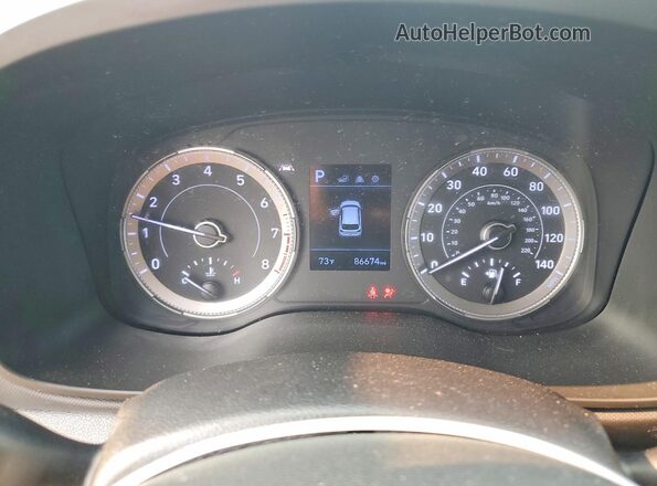 KMHRB8A38LU028419 2020 HYUNDAI VENUE Черный Вид щитка приборов