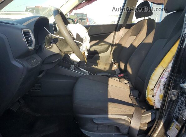 KMHRB8A39LU026291 2020 HYUNDAI VENUE Black წინა სალონის ხედი