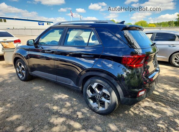 KMHRC8A30NU206744 2022 HYUNDAI VENUE Black Trasero izquierdo