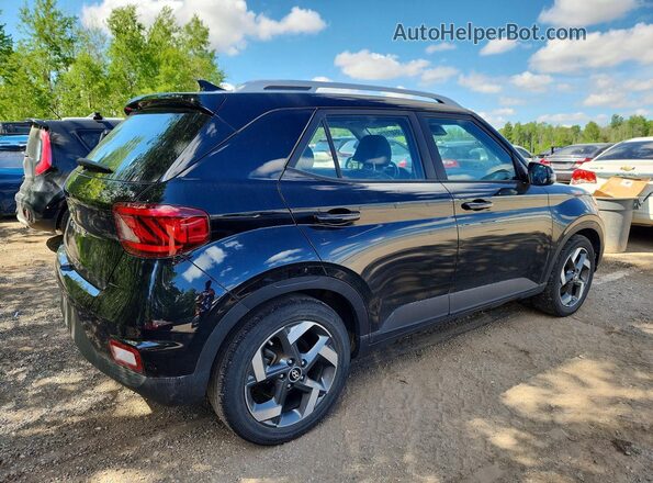 KMHRC8A30NU206744 2022 HYUNDAI VENUE Black Trasero derecho