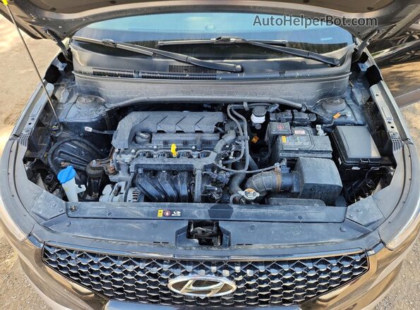 KMHRC8A30NU206744 2022 HYUNDAI VENUE Black Vista del compartimento del motor