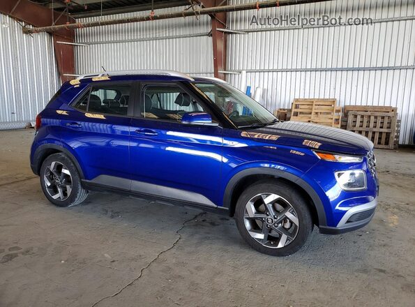 KMHRC8A30PU221103 2023 HYUNDAI VENUE Синий Передняя правая четверть