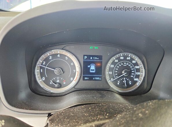 KMHRC8A31NU207546 2022 HYUNDAI VENUE Blue Սարքավորումների վահանակի տեսք