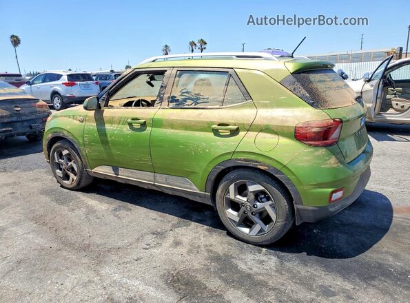KMHRC8A31PU216024 2023 HYUNDAI VENUE Green Հետևի ձախ