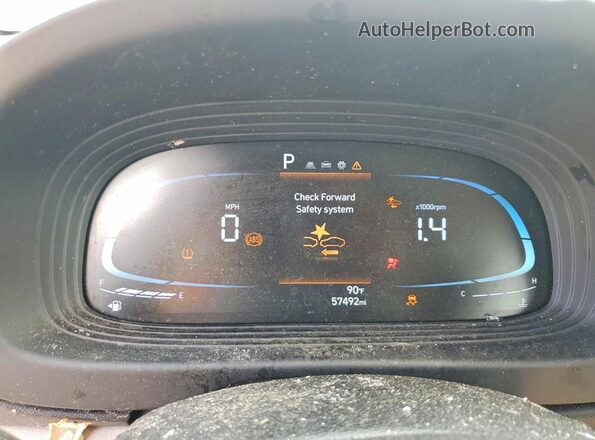 KMHRC8A31PU234619 2023 HYUNDAI VENUE Silver Vista del cuadro de instrumentos
