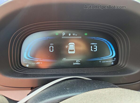 KMHRC8A31PU269127 2023 HYUNDAI VENUE Blue Սարքավորումների վահանակի տեսք