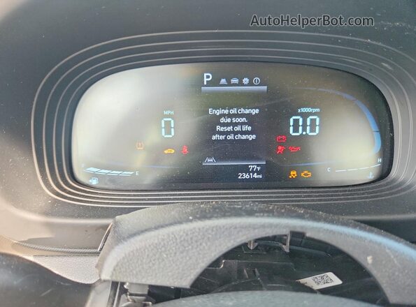 KMHRC8A32PU256516 2023 HYUNDAI VENUE Black Vista del cuadro de instrumentos