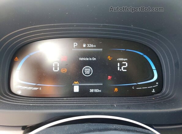 KMHRC8A32PU261554 2023 HYUNDAI VENUE Blue Vista del cuadro de instrumentos