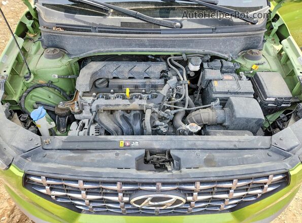 KMHRC8A32PU276555 2023 HYUNDAI VENUE Green ძრავის განყოფილების ხედი