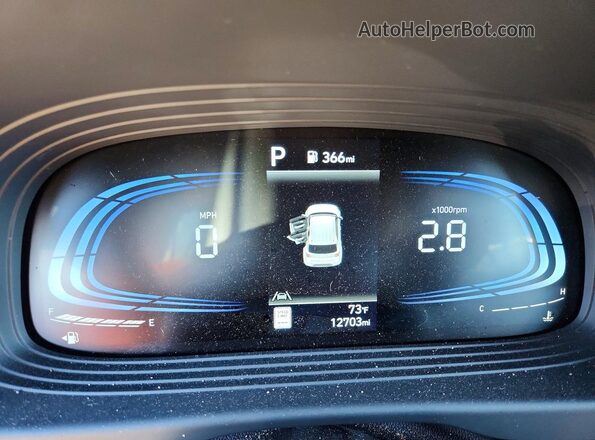 KMHRC8A32RU300632 2024 HYUNDAI VENUE Blue Вид щитка приладів